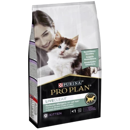 Сухой корм Pro Plan LiveClear Kitten для котят с индейкой 1.4 кг (7613287232526): Тип Сухой корм