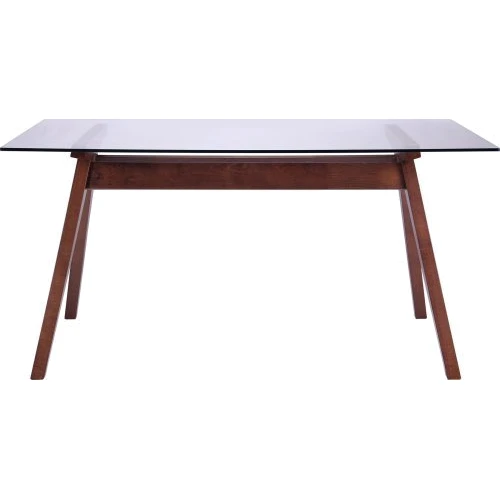 

Стол обеденный Amf Эльба 1500x900x750 орех светлый /cтекло прозрачное (516739)