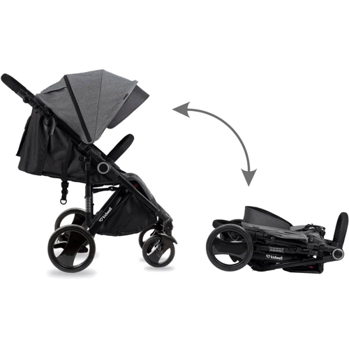 Прогулочная коляска Kidwell CARELL Dark Gray (Hnrt_4257): Количество блоков 1