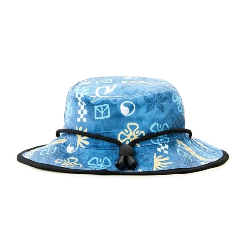 Панама детская Rip Curl Revo Vallry Wide Brim Hat Boy S двусторонняя желтая/ синяя (00KBHE-213) фото 4