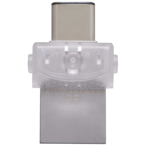 USB-флешка Kingston 32GB DataTraveler MicroDuo USB 3.1/Type-C Metal Silver (DTDUO3C/32GB) фото 3