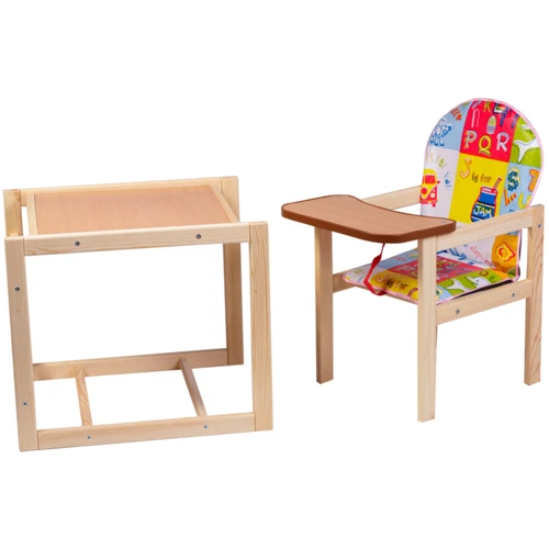 Стульчик- трансформер Наталка Зайчик-01 эконом разноцветный (азбука) (623069)