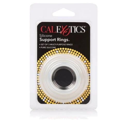 Ерекційні кільця Silicone Support Rings, білий