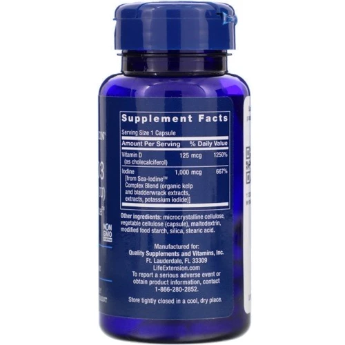 Life Extension Vitamin D3 5.000 IU Витамин Д3 60 капсул: Тип Витамин D