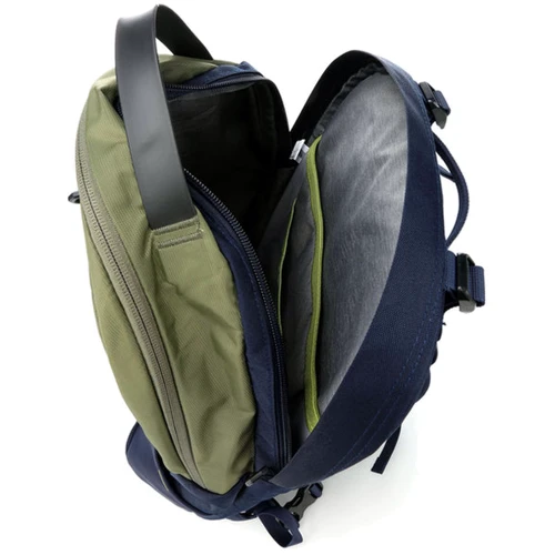 Рюкзак Рюкзак Deuter XV 2 колір 2325 khaki-navy (3850218 2325): Додатково світловідбиваючий принт, Ручка для перенесення, відсік для ноутбука, Поясний ремінь, кишеню для доку