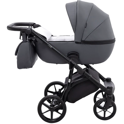 Коляска универсальная 2 в 1 Adamex Nola Eco SA-5 графит (681134): Ширина шасси 58 см