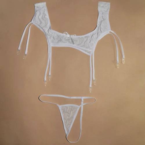 Пояс для чулок + стринги NDS 9905-1 White M/L (23579)
