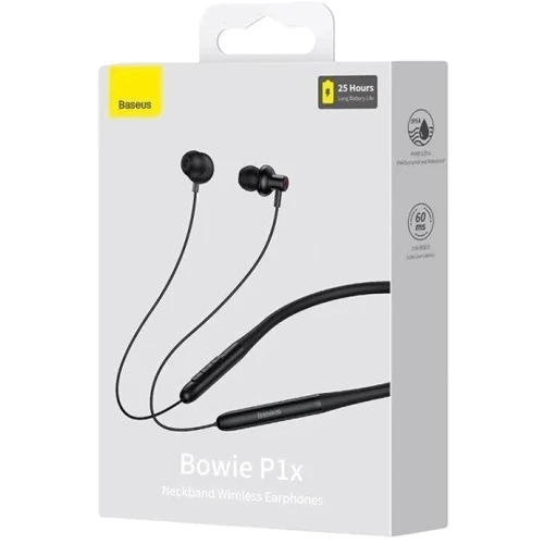 Наушники Baseus Bowie P1x Black (NGPB010001): Дополнительно влагозащита, Совместимость с Android, Совместимость с Apple