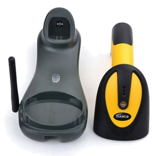  Сканер штрих-кодов UKRMARK EV-W2503 2D, 433MHz, USB, IP64, stand, black/yellow (900769): Тип Ручной