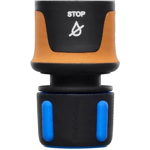 Конектор з аквастопом Fiskars для шланга 1/2-5/8" 13-15 мм (1027079): Діаметр, дюйми (мм) 1/2 (13)