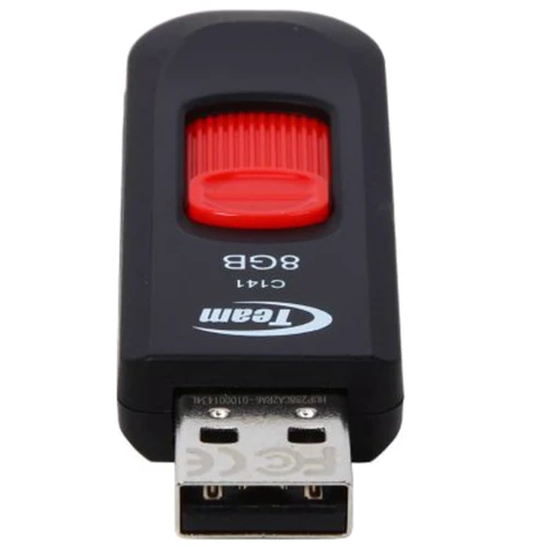 USB-флешка Team 8GB C141 USB 2.0 Red (TC1418GR01): Объем памяти 8 GB