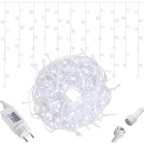 Гирлянда Springos бахрома уличная 12 м 300 LED Flash холодный белый (CL0316) фото 9