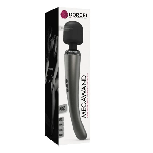 Мощный вибромассажер Dorcel MEGAWAND Chrome Silver (160 режимов)
