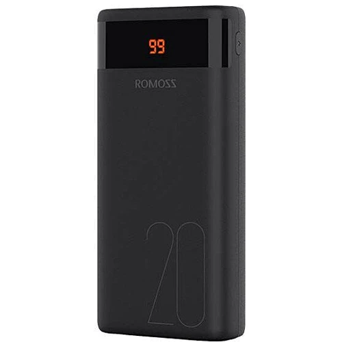 Внешний аккумулятор Romoss Power Bank 20000mAh Ares20PF Black (PAS20-272-2133H): Сила тока на выходе, A 2.1