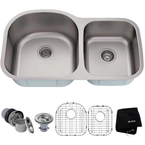 Кухонна мийка Kraus KBU-27: Форма прямокутна