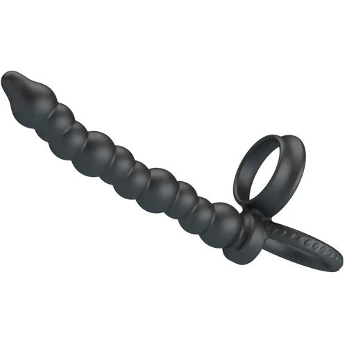 Кільце ерекційне з насадкою для анального сексу LYBAILE Pretty Love - Diilon Black (BI-210331): Виробник LYBAILE