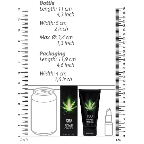Крем пролонгирующий Shots - CBD Cannabis Delay Gel, 50 ml