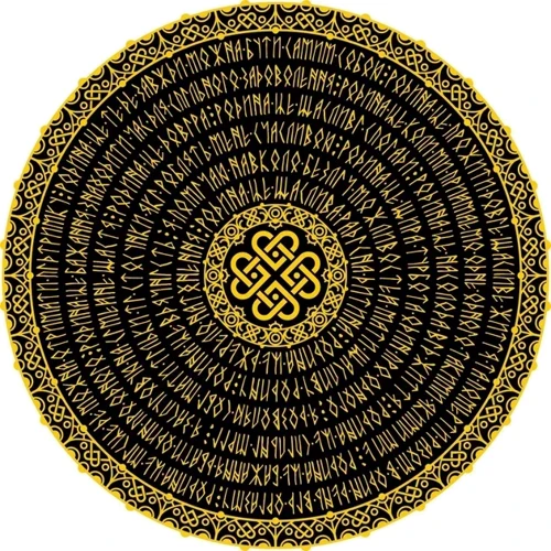 Картина за номерами Strateg Сім'я мандала сугестивна (40х40 см) (2 Mandala family)