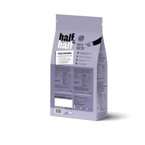 Сухой корм Half & Half для взрослых собак мелких пород с говядиной 2 кг (4820261920727): Тип Сухой корм