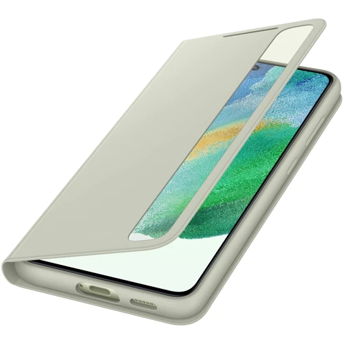 Чохол для телефона Samsung Clear View Cover Olive Green (EF-ZG990CMEGRU) для Samsung G990 Galaxy S21 FE: Матеріал TPU (термополиуретан) и поликарбонат