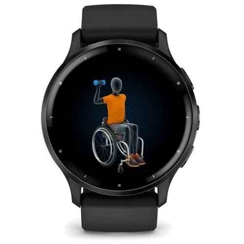 Смарт-часы Garmin Venu 3 Slate Stainless Steel Bezel with Black Case and Silicone Band (010-02784-01): Особенности Бесконтактная оплата, Водонепроницаемые, Встроенный микрофон, Динамик (громкая связь), Функция звонк