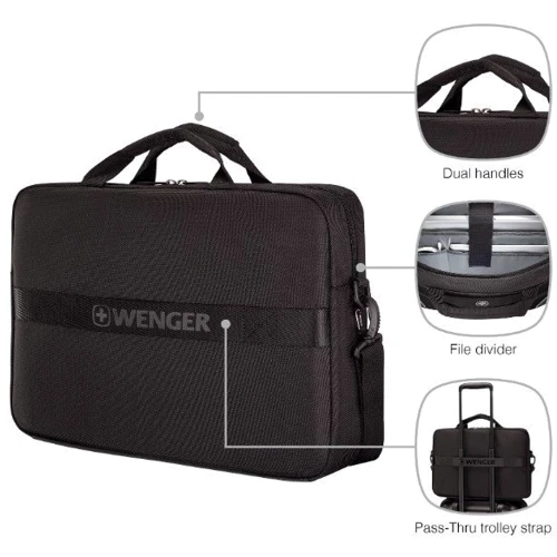 Сумка для ноутбуков Wenger 16" XE Compact Brief Black фото 11