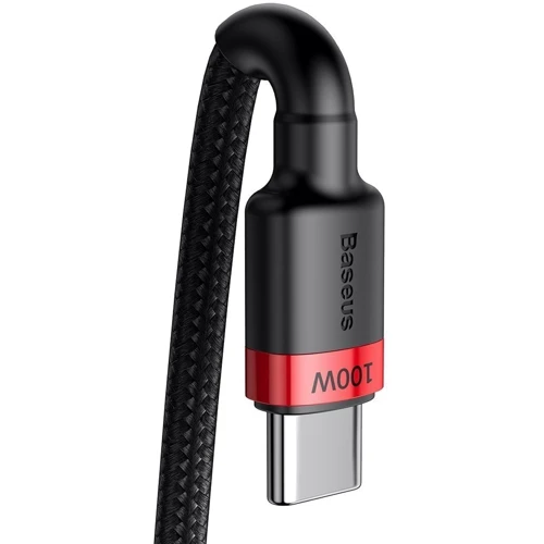 Кабель Baseus Cable USB-C to USB-C Cafule PD 2.0 100W 2m Red/Black (CATKLF-AL91): Тип USB-C - USB-C