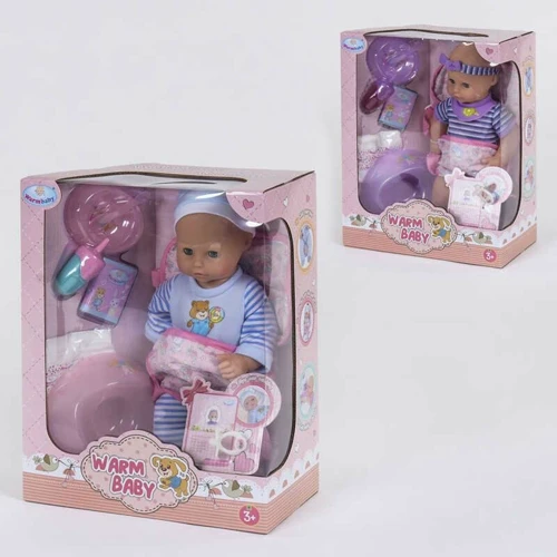 Пупс Warm Baby с аксессуарами 2 вида (WZJ 026 F-1)