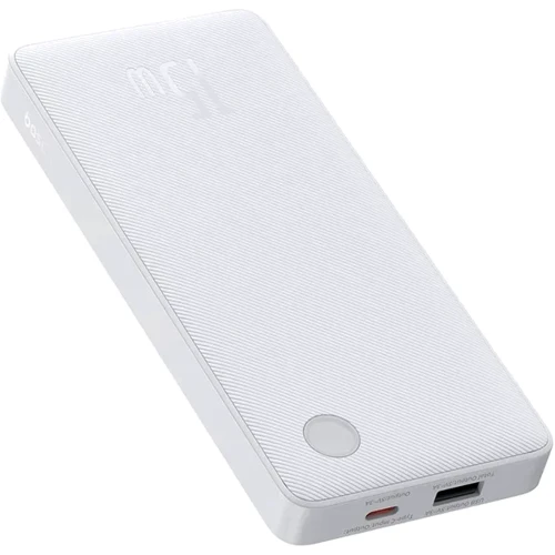 Внешний аккумулятор Baseus Power Bank 10000mAh Airpow Lite 15W White (P10067500213-00): Емкость батареи, мАч 10000