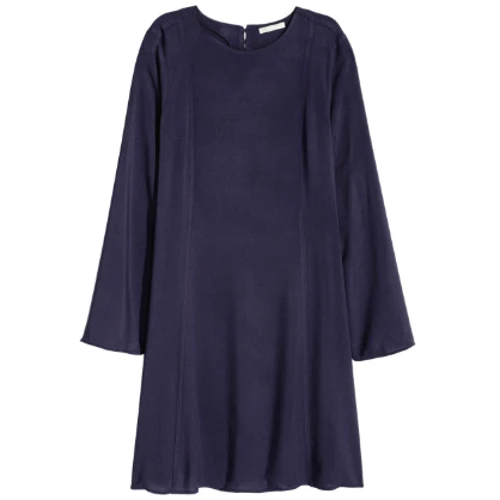 Платье H&M 4311014 50 синее повседневное до середины бедра