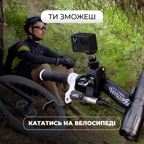 Экшн камера Набор блогера 30 в 1 AIRON ProCam 8 Black с аксессуарами: Разрешение матрицы 12 MP CMOS EXMOR
