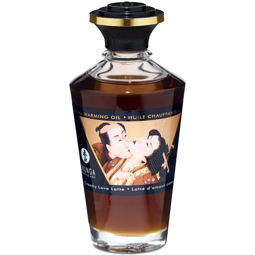 Съедобное согревающее масло Warming Oil Intimate Kisses, 100 мл, темный шоколад