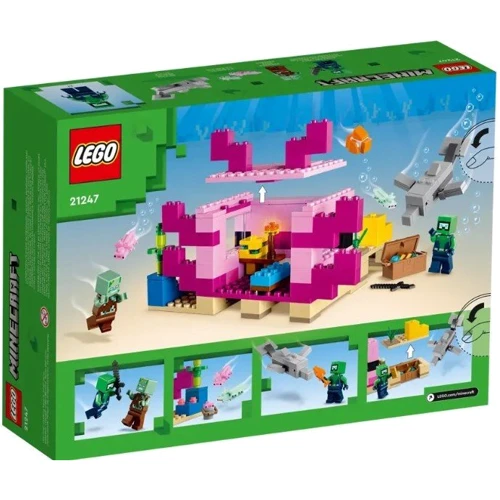 Конструктор LEGO Minecraft Дом Аксолотля 242 детали (21247) фото 6