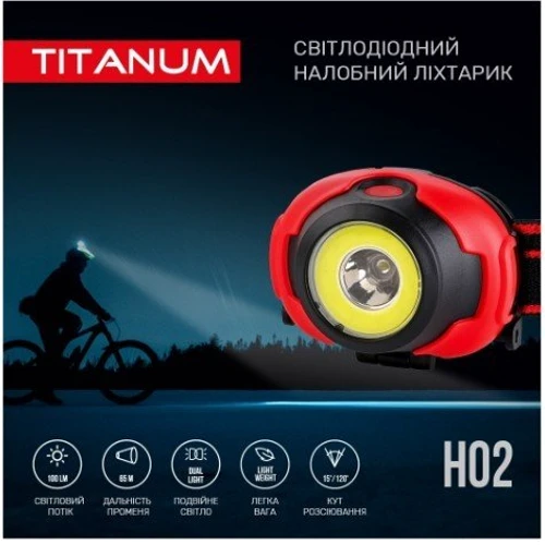 Фонарь туристический TITANUM 100Lm 6500K (TLF-H02): Количество режимов 3