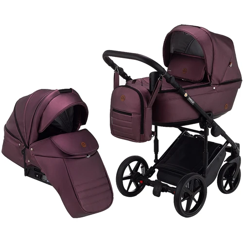 Коляска 2 в 1 Adamex Amelia шкіра 100% SM8 (624852)