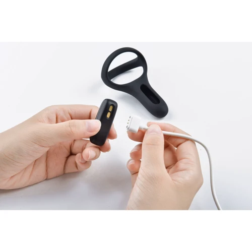 Двойное эрекционное кольцо Magic Motion Fun Town Rise Black, управление со смартфона