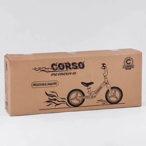 Беговел Corso 76360 (розовый): Диаметр колес, дюймов 12