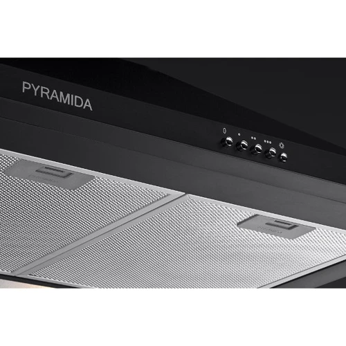 Вытяжка Pyramida KH 60 black: Рекомендуемая площадь помещения (при высоте 2,7 м), м² 20,5-28,5