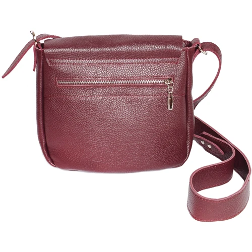 Женская сумка почтальонка ARTiS Bags бордовая (16715631): Фактура Матовая, Зернистая