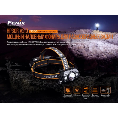 Фонарь туристический Fenix HP30R V2.0 фото 11
