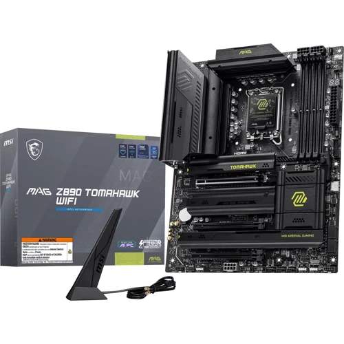 MSI MAG Z890 TOMAHAWK WIFI UA: Разъемы на плате USB Type-C, USB 3.2 Gen 1, USB 2.0, M.2, SATA 3.0