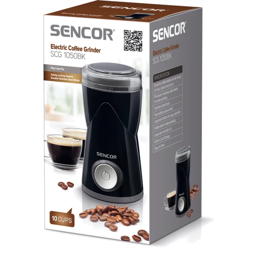 Кофемолка Sencor SCG 1050BK: Вместимость, г 50