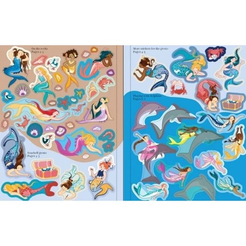 Mermaids Sticker Book / Наліпки з русалками: Производитель Usborne