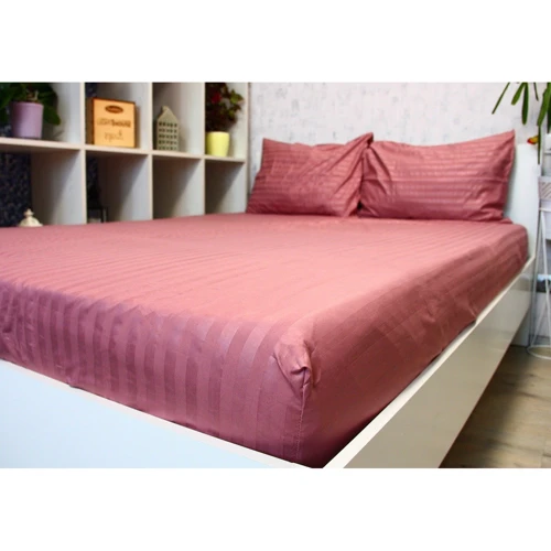 Простирадло LightHouse Mf Stripe Pudra страйп-мікрофібра на гумці 180х200+25см (2200000605054) фото 5