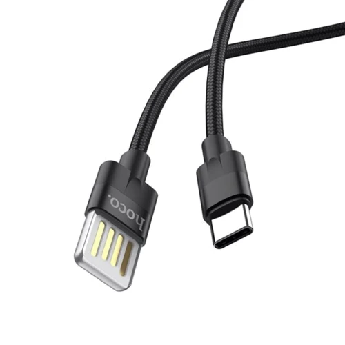 Кабель Hoco USB Cable to USB-C U55 2.4A 1.2m Black: Длина 1.2 м