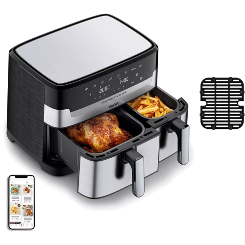 Фритюрница Tefal Dual Easy Fry & Grill EY905D10: Допустимый вес продукта 2 кг