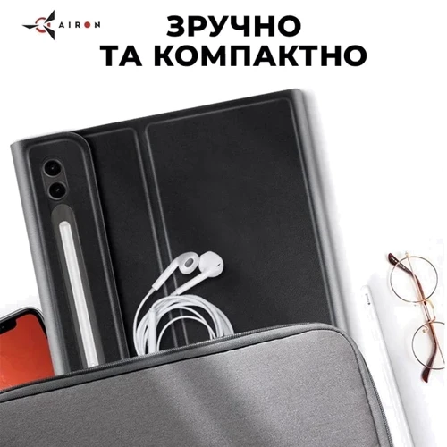 Аксессуар для планшетных ПК AirOn Premium Case Smart Keyboard Black for Samsung X810 Galaxy Tab S9 Plus фото 7