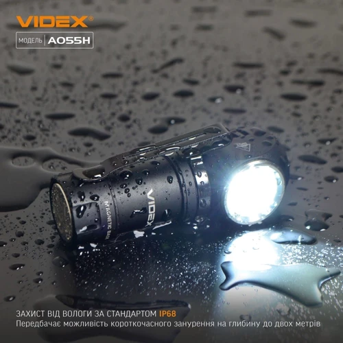 Ліхтар туристичний Videx 600Lm 5700K (VLF-A055H): Дальність підсвічування, м 115