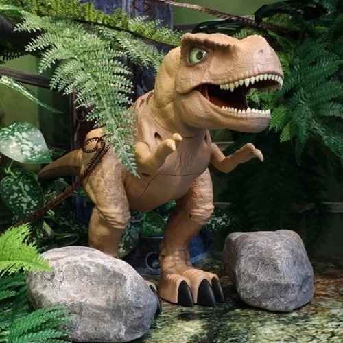 Интерактивная игрушка Dinos Unleashed серии Walking & Talking - Гигантский Тираннозавр: Датчики положения, движения, акустический