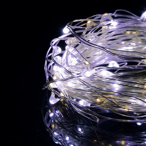 Гирлянда на батарейках Springos 9.9 м 100 LED CL0024 Cold White/Warm White: Тип Линейная